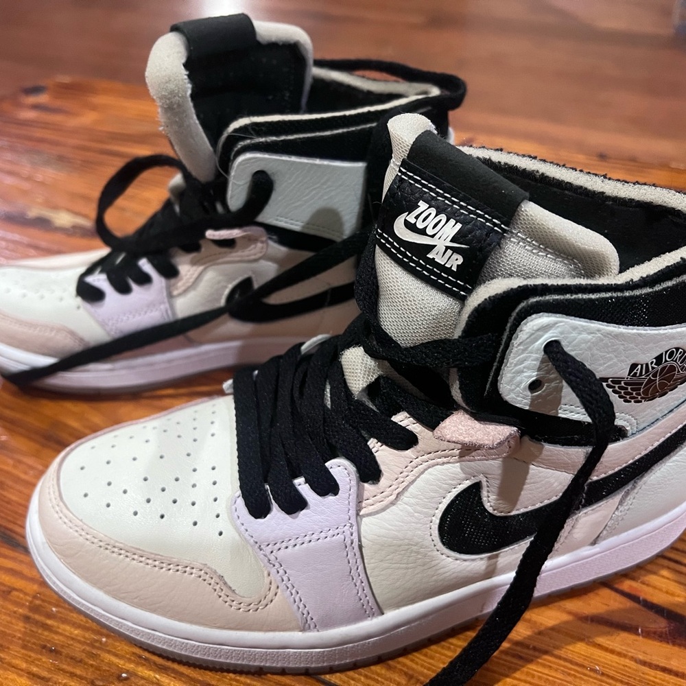 Jordan Black and White Athletic Shoes 6